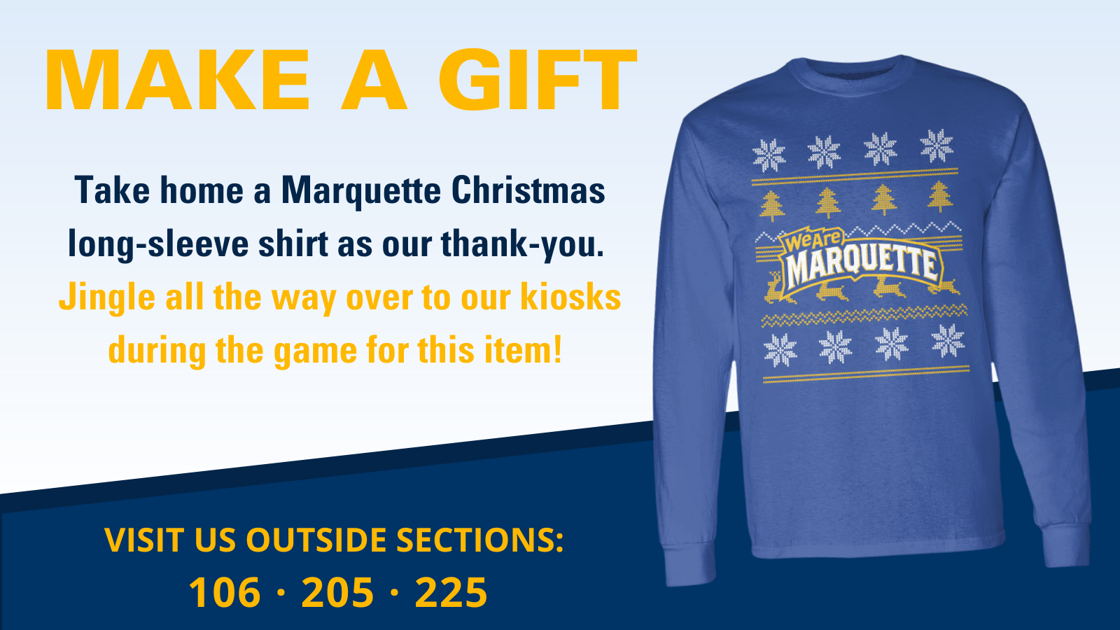 Get MU Christmas gear at Fiserv today!