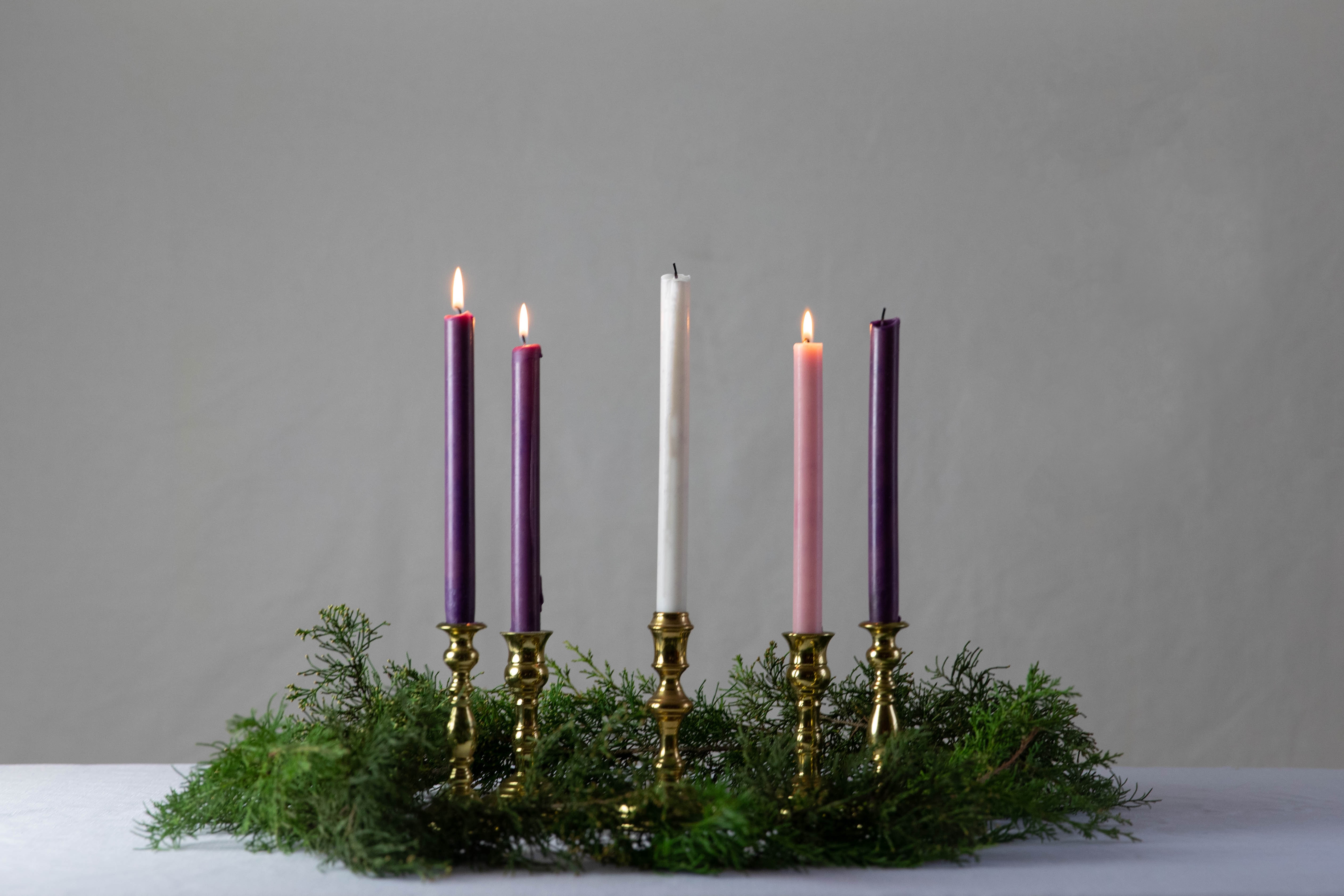 Advent week 3 candles