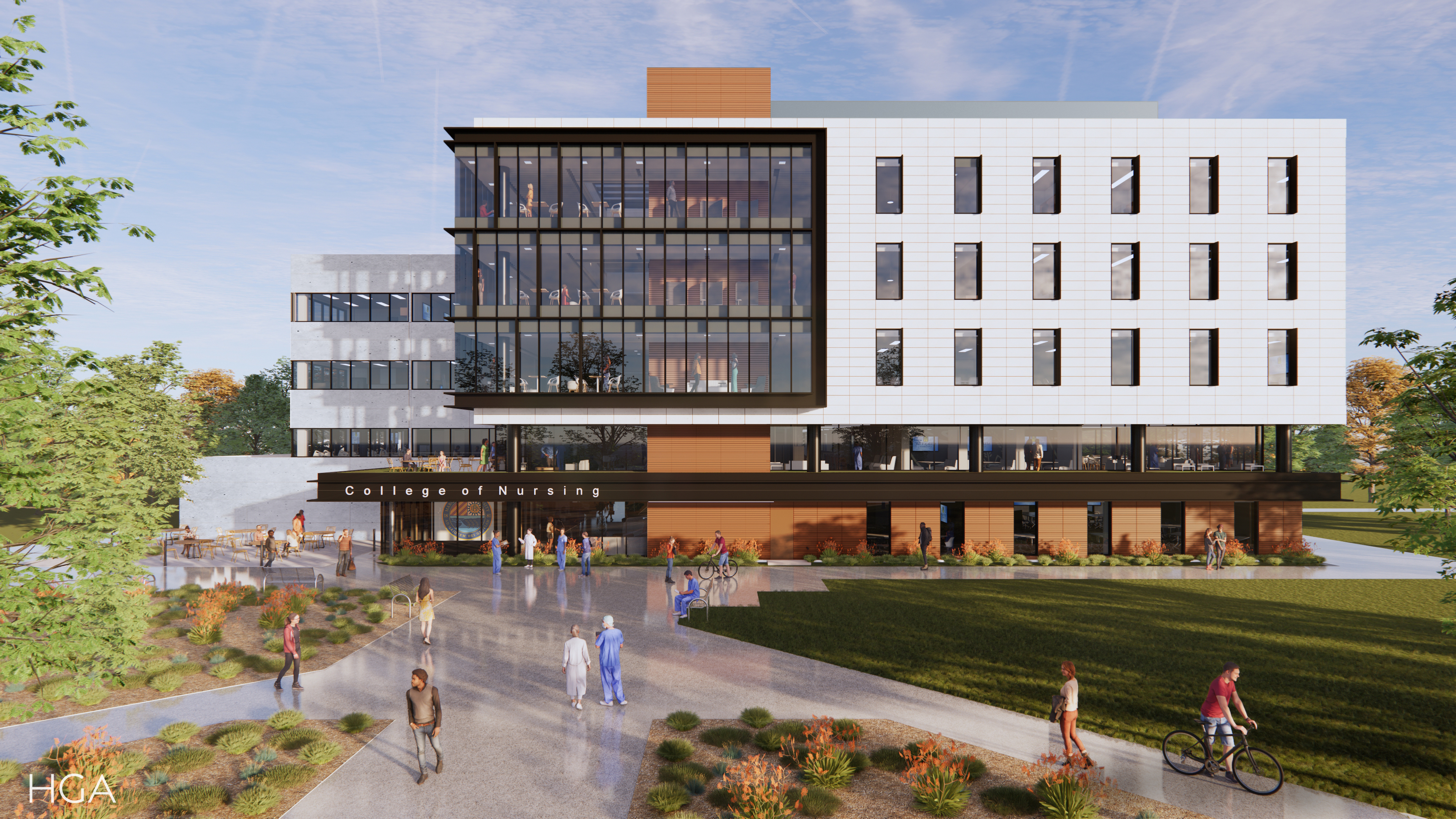 Rendering of future home of the College of Nursing