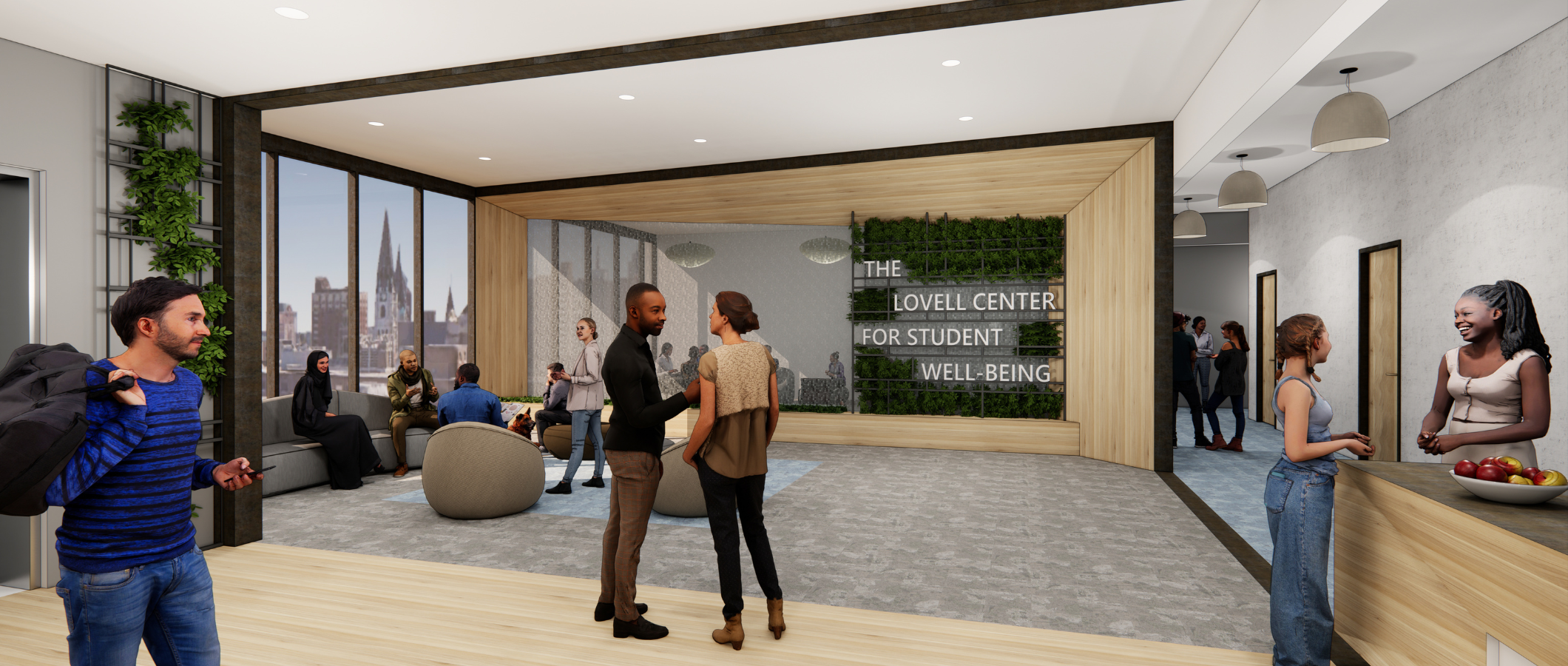 Rendering of Lovell Center for Student Well-Being